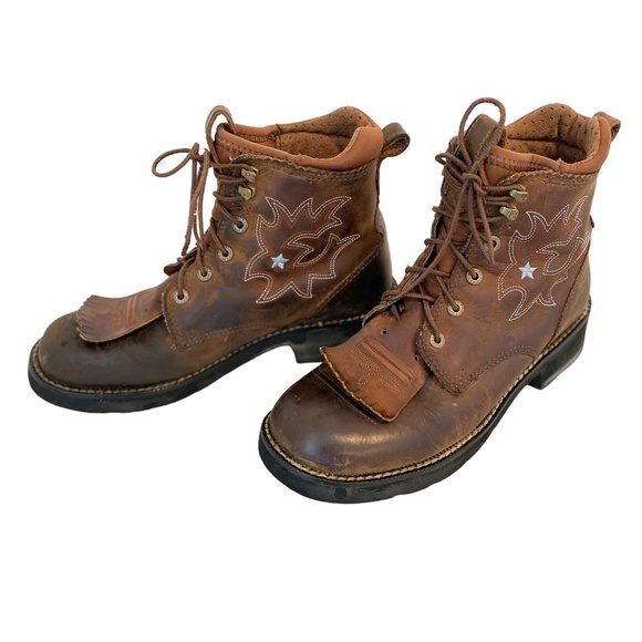 Ariat Probaby Lacer Womens Boot, 8, Driftwood Brown - Picture 3 of 16